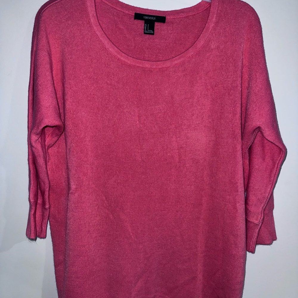 Forever 21 coral Knit Top